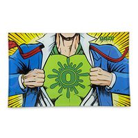 Ooze - Shatter Resistant Premium Glass Rolling Tray - (10.5x6.5x1) - Captain O (Medium) - Indestructible Rolling Tray