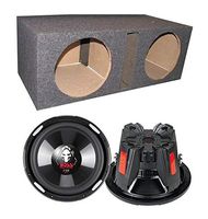 NEW! (2) Boss P106DVC 10" 4200W Car Subwoofers + Dual Vented Sub Box Enclosure