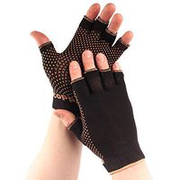 Copper D 1 Pair Black Copper Rayon from Bamboo Copper Compression Gloves for Relief from Injuries, Arthritis, and More or Comfort Support for Every Day Uses, Large XLarge
