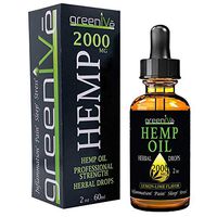 GreenIVe - Hemp Oil - Best Quality Hemp Oil - USA farmed and Bottled - Exclusively on Amazon (2 Ounce 2,000mg, Lemon-Lime)