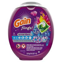 Gain flings! Scent Duet Laundry Detergent Pacs, Wildflower & Waterfall Scent, HE Compatible, 70 Count (Packaging May Vary)