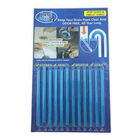 TOPINCN 12PCS Cleaning Sticks Sewer Rod Drain Cleaner Kitchen Toilet Bathtub Sewage Cleaning Tool, 4.615.51in(Ocean)