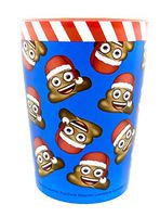 Emoji Party Cup,BPA Free,16 oz. (Emoji Santa Poop)
