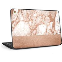Skinit Decal Laptop Skin for Chromebook 11 G6 EE - Officially Licensed Originally Designed White Rose Gold Marble Design