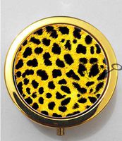 BlackKey Cheetah Print Leopard Print Pattern 3-Compartment Decorative Pocket Gift Box Case Organizer for Pill, Color 2 -791