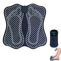 DONGBALA EMS Foot Massager, Portable Electric Massage Mat USB Rechargeable Folding with 1~9 Intensity Levels Feet Massage Promoting Blood Circulation Muscle Pain Relief Black