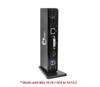 SIIG USB 3.0 Dual Video Docking Station for Windows and Mac w/ HDMI and DVI Dual Video Outputs, Gigabit Ethernet, Audio/Mic, 6 USB Ports, 512MB Built-in Video RAM (JU-DK0211-S1)