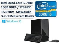 2017 Newest Dell Inspiron 3668 Premium High Performance Business Desktop - Intel Quad-Core i5-7400 3.0GHz, 16GB DDR4, 1TB HDD, DVDRW, Bluetooth, HDMI, WLAN, MaxxAudio, 5-in-1 Media Card Reader, Win 10