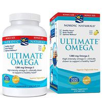 Nordic Naturals Ultimate Omega SoftGels - Concentrated Omega-3 Burpless Fish Oil Supplement With More DHA & EPA, Supports Heart Health, Brain Development and Overall Wellness*, Lemon Flavor, 210 Count