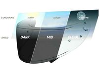 Shoei Transitions Photochromic Shield with Pinlock Pins CWR-1 Street Bike Racing Motorcycle Helmet Accessories - for RF-1200, X-Fourteen, RF-SR.