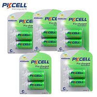 10 X (2Pieces/Card) Ready to Use (LSD) Size C 4500MAH 1.2V NIMH Rechargeable Battery