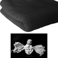 Solid Posing Fabric Backdrop, Photography Prop, 2 Yards, 25 Available Colors (Black)