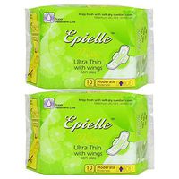 Epielle Max Ultra Thin Wings Feminine Care-Moderate-10ct (2 Pack)