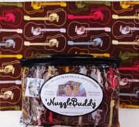 'NUGGLEBUDDY Microwavable Moist Heat & Aromatherapy Organic Rice Pack For Guitar Lovers! Cold Pack. SPEARMINT EUCALYPTUS Aromatherapy