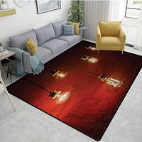 TableCoversHome Industrial Sports Area Rug Pad, Urban Life Technology Pattern Printing Carpet, Durable Carpet Area Rug - Living Dinning Room Bedroom Rugs and Carpets (2'x 3')