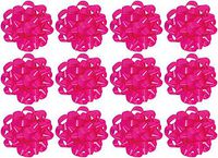 PMU Gift Bows Confetti, Medium, Magenta (12/Pkg) Pkg/1