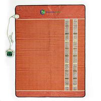 HealthyLine Amethyst Mat • Electrical Heated Mattress Pad • Queen 80in x 60n Soft • Infrared Therapy Provides Joint and Muscle Pain Relief • Sciatica, Arthritis, Insomnia Relief • 48 lbs • 500 Watts