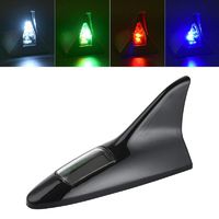 Shark Fin Aerial-MASO Solar Power Shark Fin 8 LED Warning Light for Car（Black）