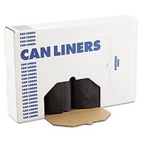 Boardwalk 518 SH-Grade Repro Can Liners, 43x47, 56gal, 1.2mil, Black, 10 Bag/Roll, 10 Roll/CT