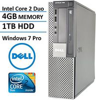 Dell Optiplex (Intel Dual Core CPU 3.0GHz, New 4GB Memory, 1TB HDD, DVDRW, VGA, Windows 10 Professional)(Certified Refurbished)