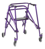 Inspired by Drive Nimbo 2G Lightweight Posterior Walker with Seat, Wizard Purple, Large
