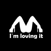 856store Fashion I'm Loving It Car Sticker Reflective Decorative Laptop Window Decal