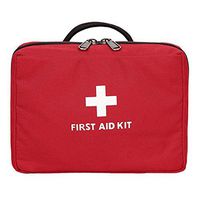 First Aid Bag, Fansport Medical Bag Empty Portable Pouch for Outdoor Home (Red-2)