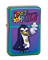 Hat Shark Pot Smoking Pals Penguin Vector KGM Thunderbird Vintage Lighter - Prizm Finish