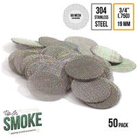 3/4 Inch Pipe Screens - Made in The USA 304 Stainless Steel Wire Mesh Filters (50+ Pack)