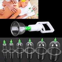 Kikole Cupping Therapy Equipment Set with Pumping Handle 12 Cups Silicone Vacuum Suction Cupping Cups, Muscle, Nerve, Joint Pain Relief