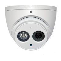 6MP Outdoor PoE IP Camera IPC-HDW4631C-A 3.6mm, Dome Security Camera with Audio, 50M Smart IR 50M Night Vision, Built-in Mic, IR 164ft Night Vision, Smart H.265+ WDR, IVS, ONVIF, IP67.