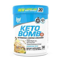 Bpi Health Keto Bomb - Ketogenic Coffee Creamer - Amazing Taste - Supports Weight Loss - Essential Fats - Boosts Energy - 0 Sugar - French Vanilla Latte - 30 Servings - Larger Size - Huge Savings