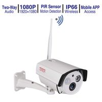 [2019 New] Tonton 1080P 2.0MP Full HD Add-on&Standalone Wireless IP Security Bullet Camera,Two-Way Audio,Waterproof Mental Housing and PIR Sensor,Support Max 128GB SD Card,Compatible with Tonton NVR