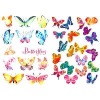 Seasonstorm Colorful Butterfly Kawaii Aesthetic Pastel Art Agenda Journal Planner Stationery Stickers