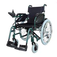 Wheelchair Intelligent Lightweight Foldable Electric, Powerful Dual Motor, with Electric Power Or Manual Up to for Disabled Elderly