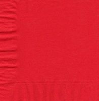 RED BEVERAGE NAPKINS (50 PER PACK)