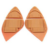 SOFTEP - one pair DIY adhesive anti slip Beige rubber outsole pads for women high heels