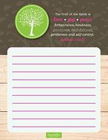 Tree & Woodgrain Design Christian Notepads (Set of 4) - Galatians 5:22-23 - Canopy Street