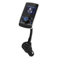 FM Transmitter Wireless Bluetooth FM Transmitter Car Kit Radio Receiver with 5V/2.1A USB Charger Output Support USB Flash Driver and Micro SD Card AUX Output and Input (HY68)