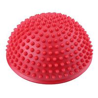 Balance Pods, Foot Massage Half Ball Balance Exercise Pods Spiky for Deep Tissue Foot Muscle Therapy (Color : Red)