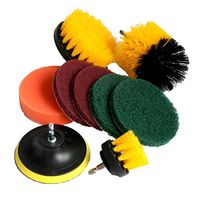 10pcs Power Scrubber Brush Drill Attachment Kit Scrubber Cleaning Kit for Bathroom Surfaces Tub Shower Tile Grout Cordless Power Scrub Cleaning Kit