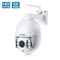 5MP PTZ WiFi Camera, SV3C HD Outdoor Wireless Camera, Pan Tilt 5X Optical Zoom, Two Way Audio, 196ft Night Vision, Waterproof Dome Surveillance Camera, Motion Detection, Support Max 128GB SD Card