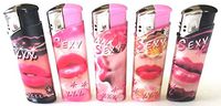 Sexy Lips Series Electronic Lighters 5 Pack