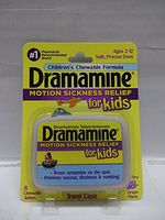 Dramamine Motion Sickness Relief for Kids, 8 Count Grape Flavor (Pack of 4)