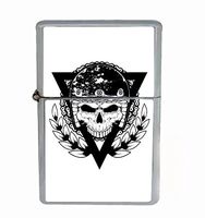 Motorcycle Club Flip Top Oil Lighter R1 Smoking Cigarette Silver Case Included