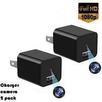 2019 Upgraded Spy Charger Hidden Camera 2 Pack-No Wifi-7/24Hours House Hidden Surveillance