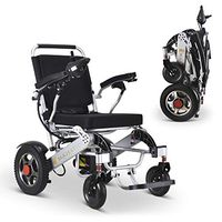 2020 New Folding Ultra Lightweight Electric Power Wheelchair, Silla de Ruedas Electrica, FDA Approved and Air Travel Allowed, Heavy Duty, Mobility Motorized, Portable Power (19.5" Seat Width)
