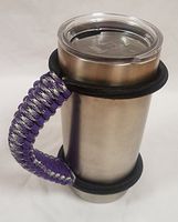 Handle fits RTIC, SIC cups, Ozark Trail, Yeti and most 20 oz Tumblers Purple and Plasma (HANDLE ONLY)