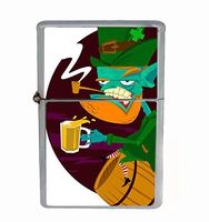 Helo Leprechaun St. Patrick's Day Flip Top Oil Cigarette Lighter