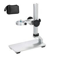 Aluminum Alloy Stand Holder for USB/Wi-Fi Digital Microscope, Bysameyee Universal Diameter Metal Mount with Microscope Carrying Case